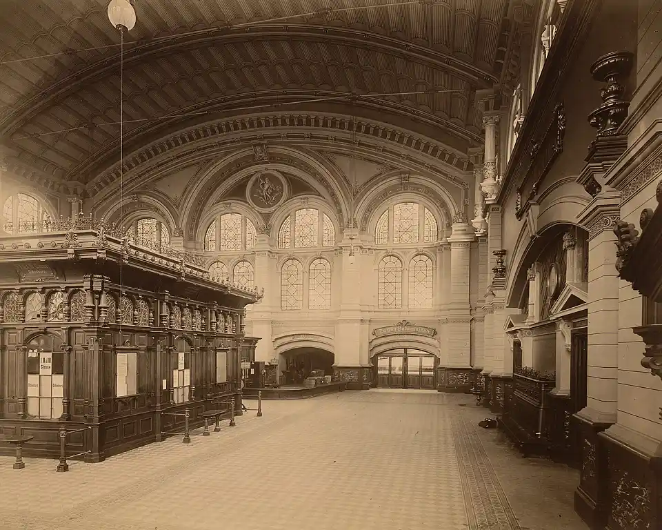 Billetterie in der Empfangshalle &copy; TU Berlin, Inv.-Nr. BZ-F 13, 027 