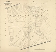 Schwachhausen im Jahr 1900. Plan von Bremen, Ergänzungsblatt II., Dreyer.