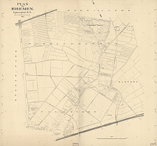 Schwachhausen im Jahr 1900. Plan von Bremen, Ergänzungsblatt II., Dreyer.