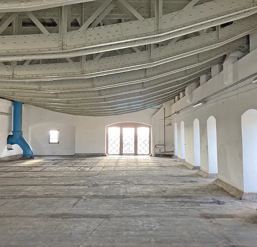 Blick ins Innere des Wasserturms