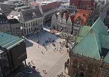 Blick auf den Marktplatz