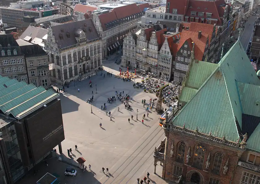 Blick auf den Marktplatz