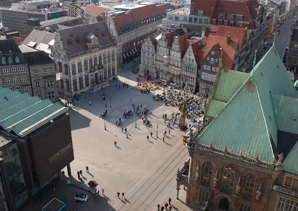 Blick auf den Marktplatz