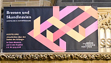 Banner zur Ausstellung Bremen und Skandinavien