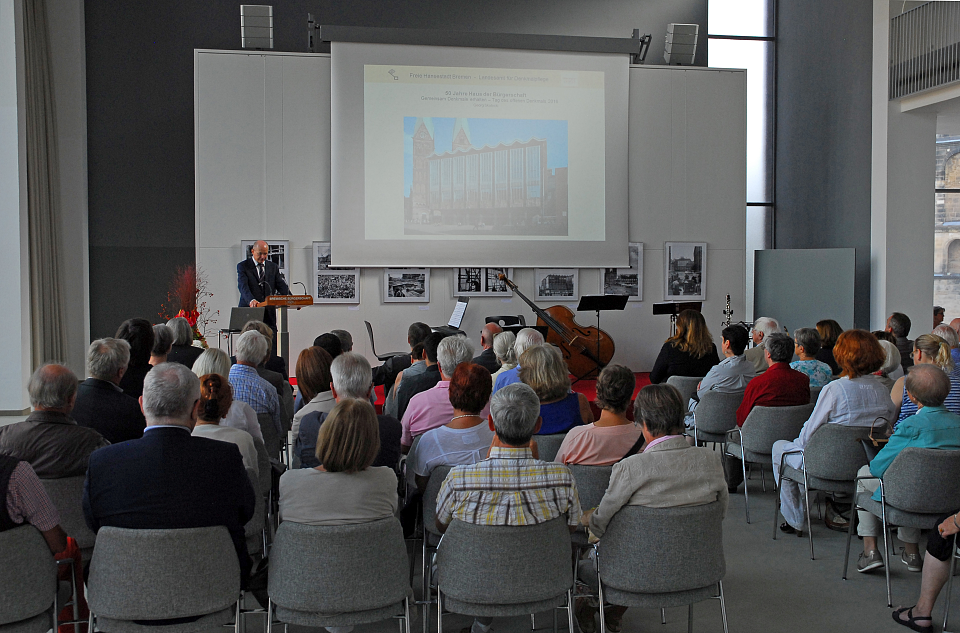 Er&ouml;ffnung des Tags des offenen Denkmals im Haus der B&uuml;rgeschaft