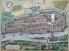 Stadtplan von Hogenberg vor 1598