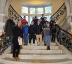 Gruppenbild auf der Marmortreppe in der Baumwollbörse 
&tilde; Bildnachweis: Dr. Lorena Pethig