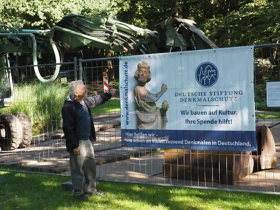 Beginn der Bauarbeiten mit der Teichentschlammung, Sept.2018