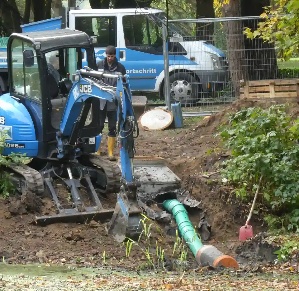 ein neuer &Uuml;berlaufschacht, Nov. 2018