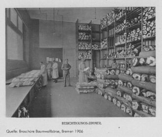 19. historisches Bild von Baumwollbörse
