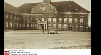 1. historisches Bild von Lloyd-Bahnhof & Gepäckabteilung und Auswandererbahnhof des Norddeutschen Lloyd