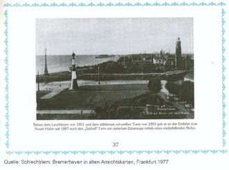 4. historisches Bild von Leuchtbake Unterfeuer