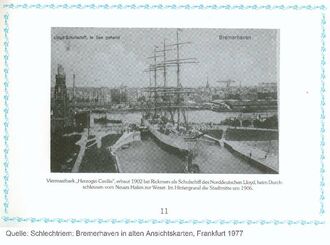 6. historisches Bild von Oberfeuer am Neuen Hafen