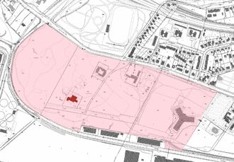 1. Kartenansicht von Wätjens Landgut, Toranlage