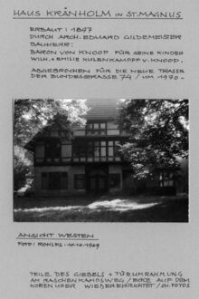 6. historisches Bild von Haus Kränholm