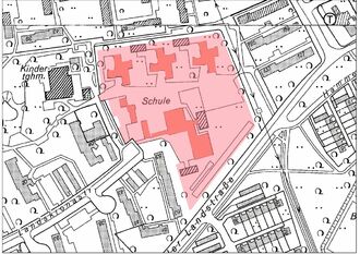 1. Kartenansicht von Schule im Marsseler Feld & Schule Landskronastraße