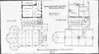 14.  von Gründungsbau und Kapelle des Krankenhauses St. Joseph-Stift