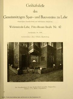 2. historisches Bild von Spar- und Bauverein Lehe