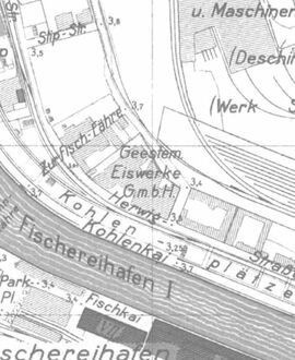 2. Kartenansicht von Geestemünder Eiswerke & Geestemünder Eiswerke F. Busse und Co. & Bremerhavener Eiswerk GmbH