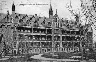1. historisches Bild von St. Joseph-Hospital & AMEOS Klinikum Mitte Bremerhaven