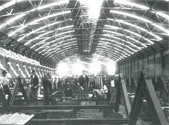 4. historisches Bild von Gaswerk Woltmershausen, Kohlenschuppen (Gebäude 29)