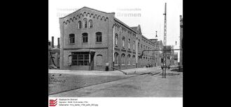 3. historisches Bild von Gaswerk Woltmershausen, Arbeitergebäude (Gebäude 5)