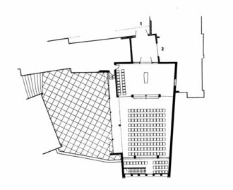 2.  von Friedhofskapelle mit Krematorium und Urnenhalle auf dem Waller Friedhof