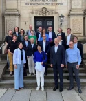 Die Amtsleitungskonferenz der VDL vor der Sächsischen Akademie der Wissenschaften zu Leipzig. Foto: Thomas Noack, LfD Sachsen